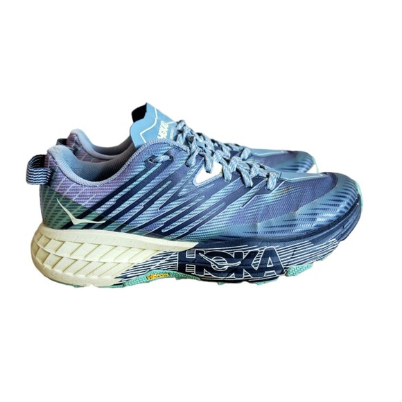 Hoka One One Speedgoat 4 Women's Size 6.5 Blue Athletic Shoes Sneakers 1106529